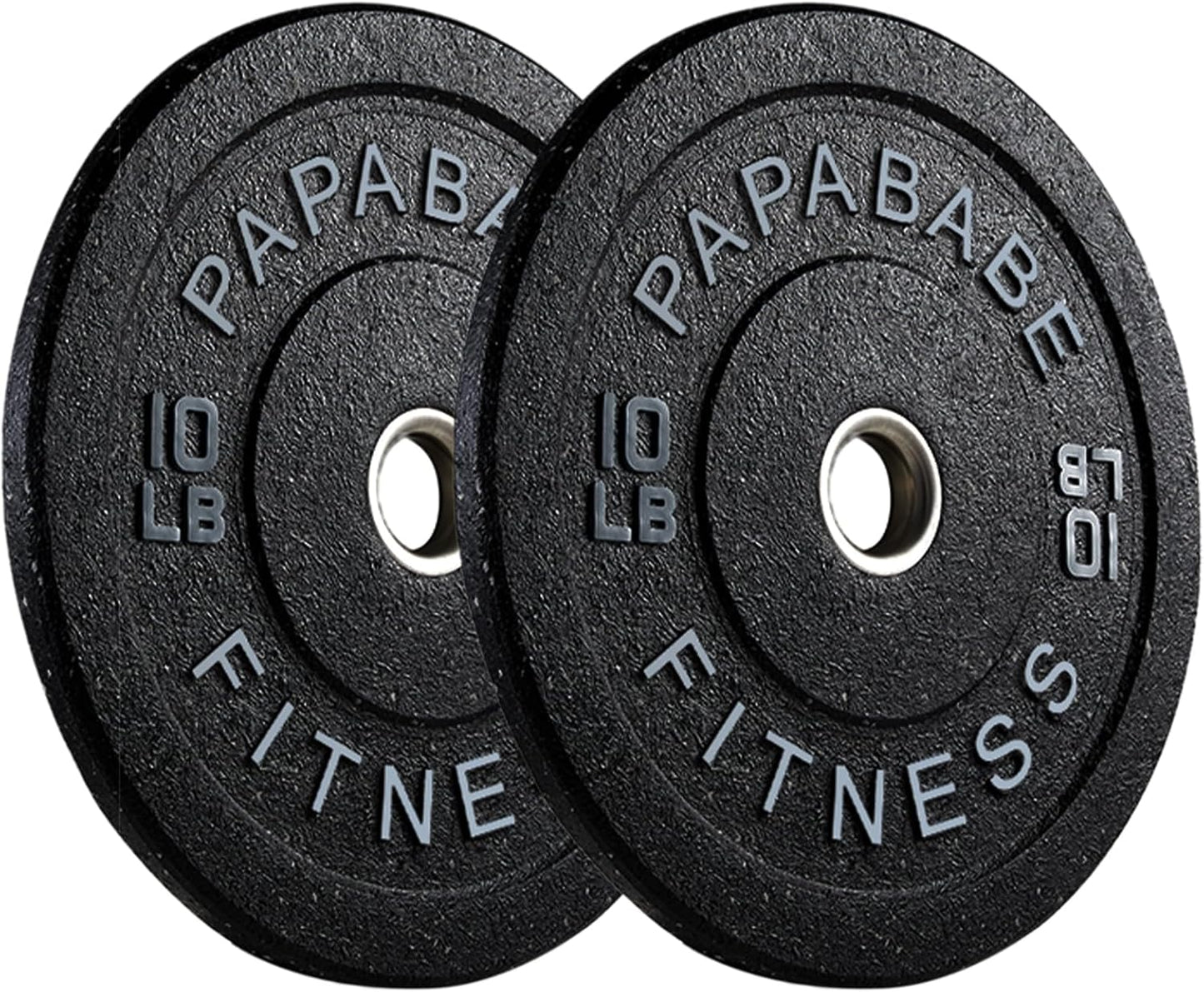 Weight Plates, 2-Inch Weights Plates Set, Floor Protective Rubber Weight Plates, 20/45/160/230/300/370Lb High Bounce Bumper Plates for Barbell Strength Training & Weightlifting (Single/Pair/Full Set)