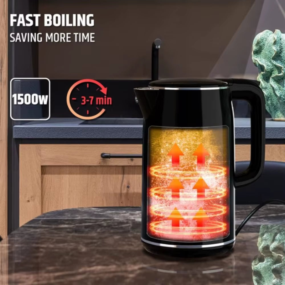 1.6L Electric Kettle Temperature Control Thermos Bottle Automatic Power-Off Anti-Scald 220V Boil Water Pot Household Appliances