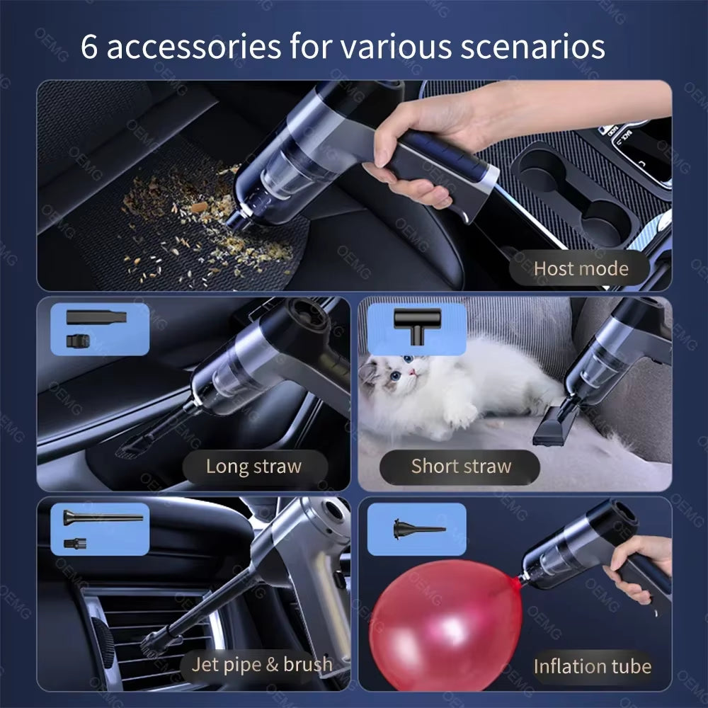 150000PA Powerful Wireless Car Vacuum Cleaner Mini Portable Handheld for Home Appliance Cleaning Machine Car Cleaner Keyboard