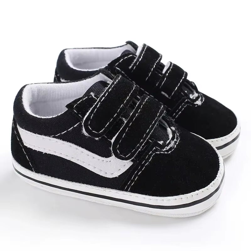 Baby Canvas Sneakers Classic Stripes Casual Baby Boy Girl Shoes Anti-Slip Soft First Walkers Infant Baby Unisex Shoes