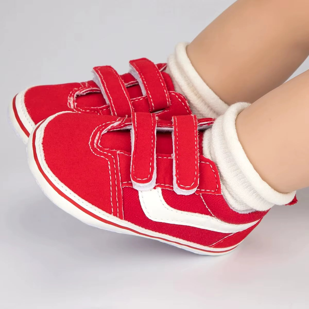 Baby Canvas Sneakers Classic Stripes Casual Baby Boy Girl Shoes Anti-Slip Soft First Walkers Infant Baby Unisex Shoes