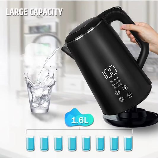 1.6L Electric Kettle Temperature Control Thermos Bottle Automatic Power-Off Anti-Scald 220V Boil Water Pot Household Appliances