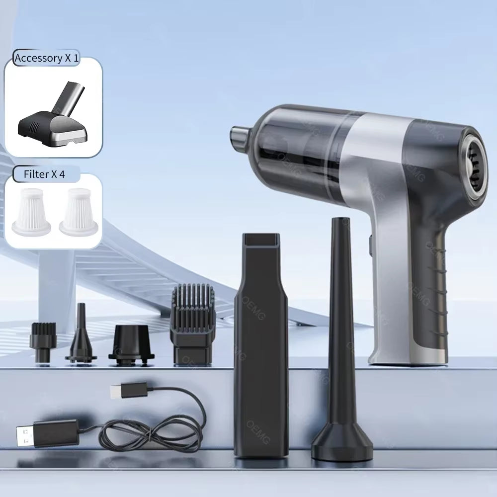 150000PA Powerful Wireless Car Vacuum Cleaner Mini Portable Handheld for Home Appliance Cleaning Machine Car Cleaner Keyboard