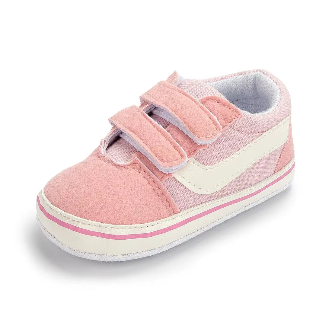 Baby Canvas Sneakers Classic Stripes Casual Baby Boy Girl Shoes Anti-Slip Soft First Walkers Infant Baby Unisex Shoes