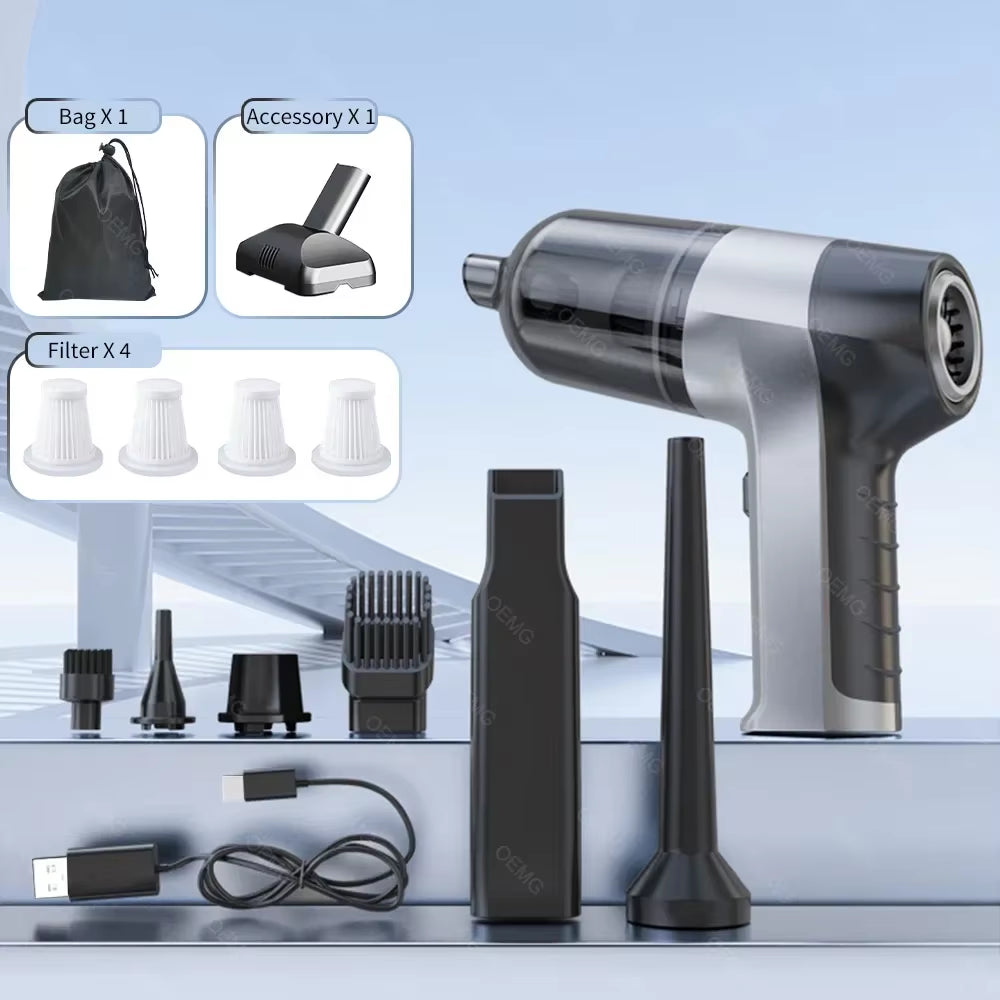 150000PA Powerful Wireless Car Vacuum Cleaner Mini Portable Handheld for Home Appliance Cleaning Machine Car Cleaner Keyboard