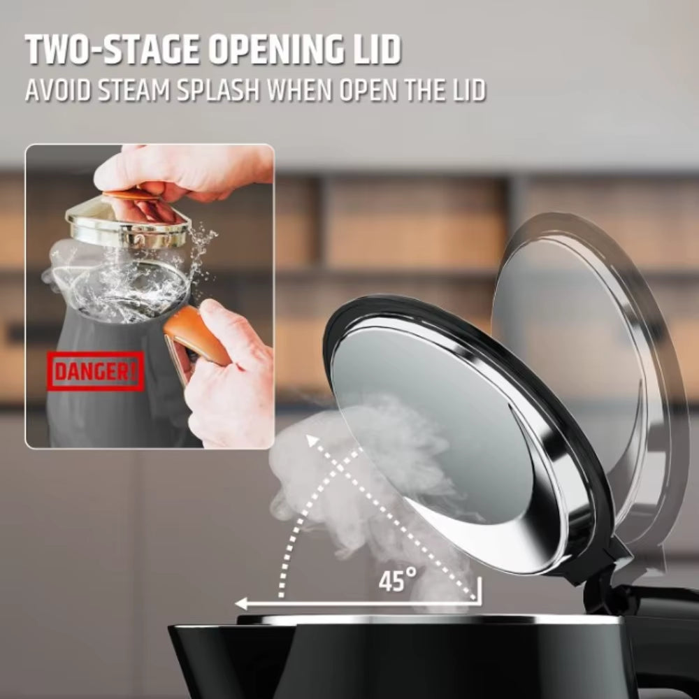 1.6L Electric Kettle Temperature Control Thermos Bottle Automatic Power-Off Anti-Scald 220V Boil Water Pot Household Appliances