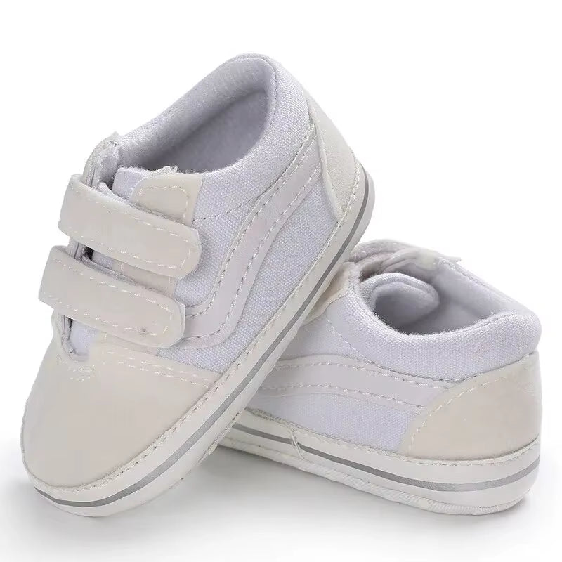 Baby Canvas Sneakers Classic Stripes Casual Baby Boy Girl Shoes Anti-Slip Soft First Walkers Infant Baby Unisex Shoes