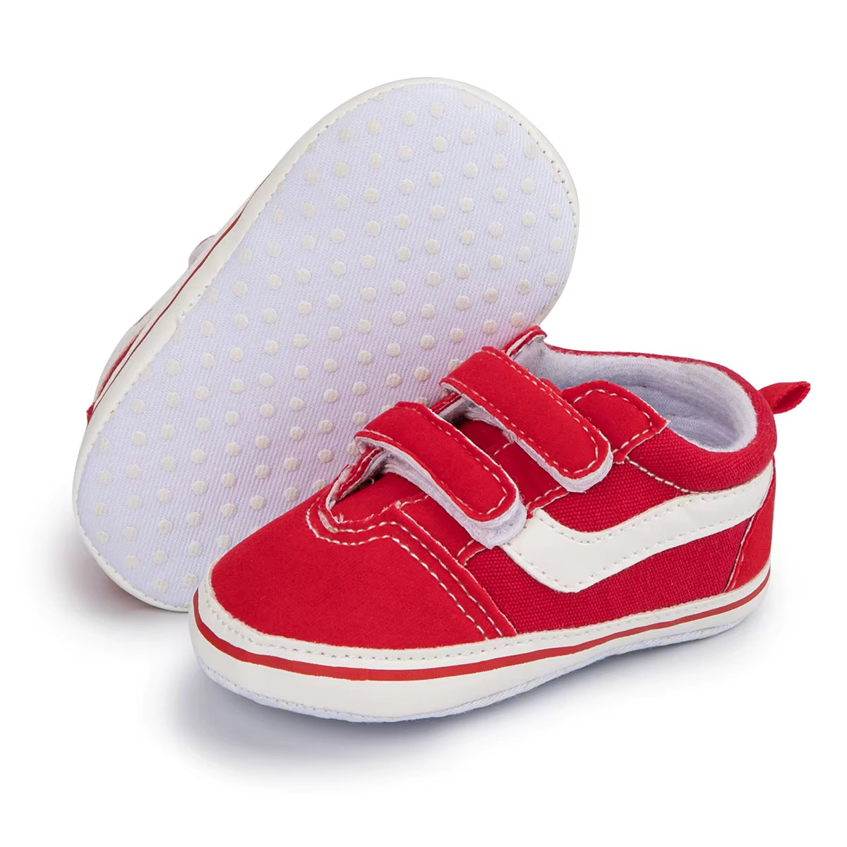 Baby Canvas Sneakers Classic Stripes Casual Baby Boy Girl Shoes Anti-Slip Soft First Walkers Infant Baby Unisex Shoes